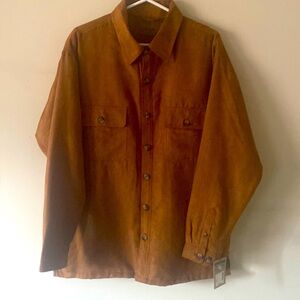 Root beer color shirt jacket brand still with tag on it